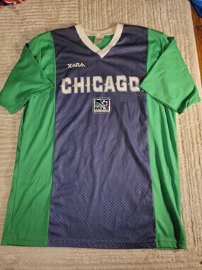 Chicago Fire MLS Soccer Jersey Mens Small Adult Top Futbol Xara